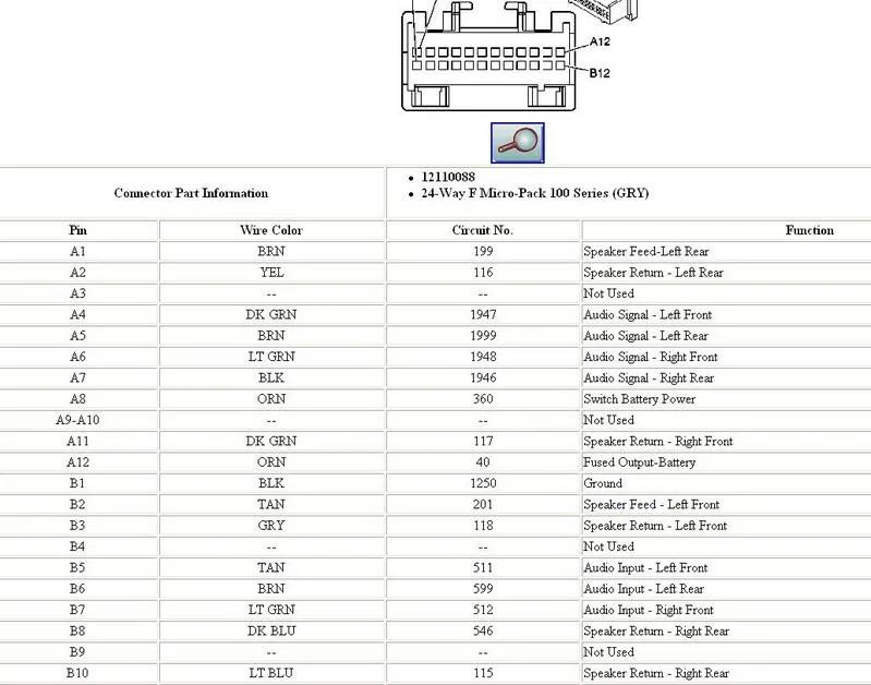 2014 2015 Silverado With Bose Wiring Diagram Color 43 Off