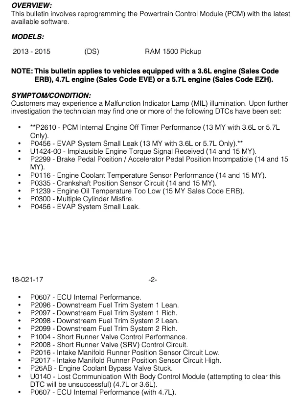 2014 Ram V6 3 6 P0305 Allpar Forums