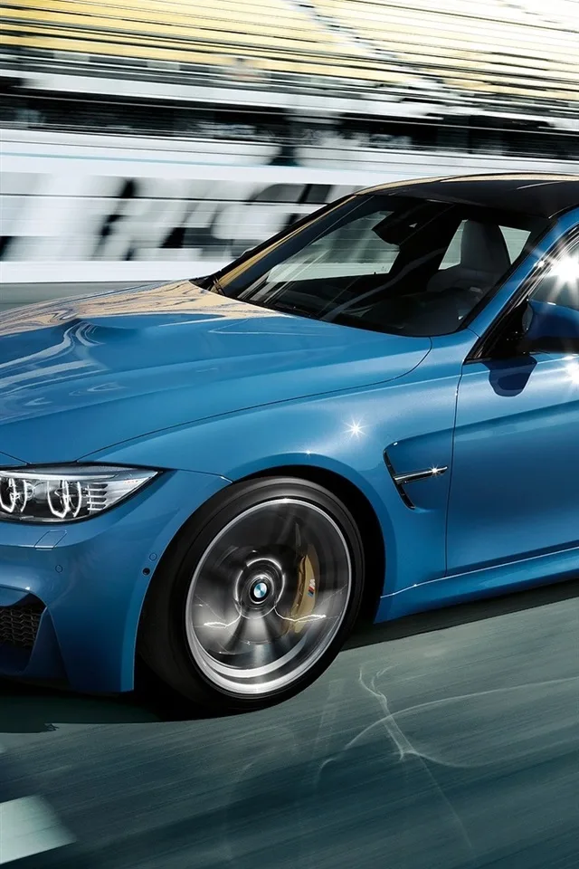 壁紙 2015 Bmw M3セダンF80青い車の速度 1920X1200 無料のデスクトップの背景 画像