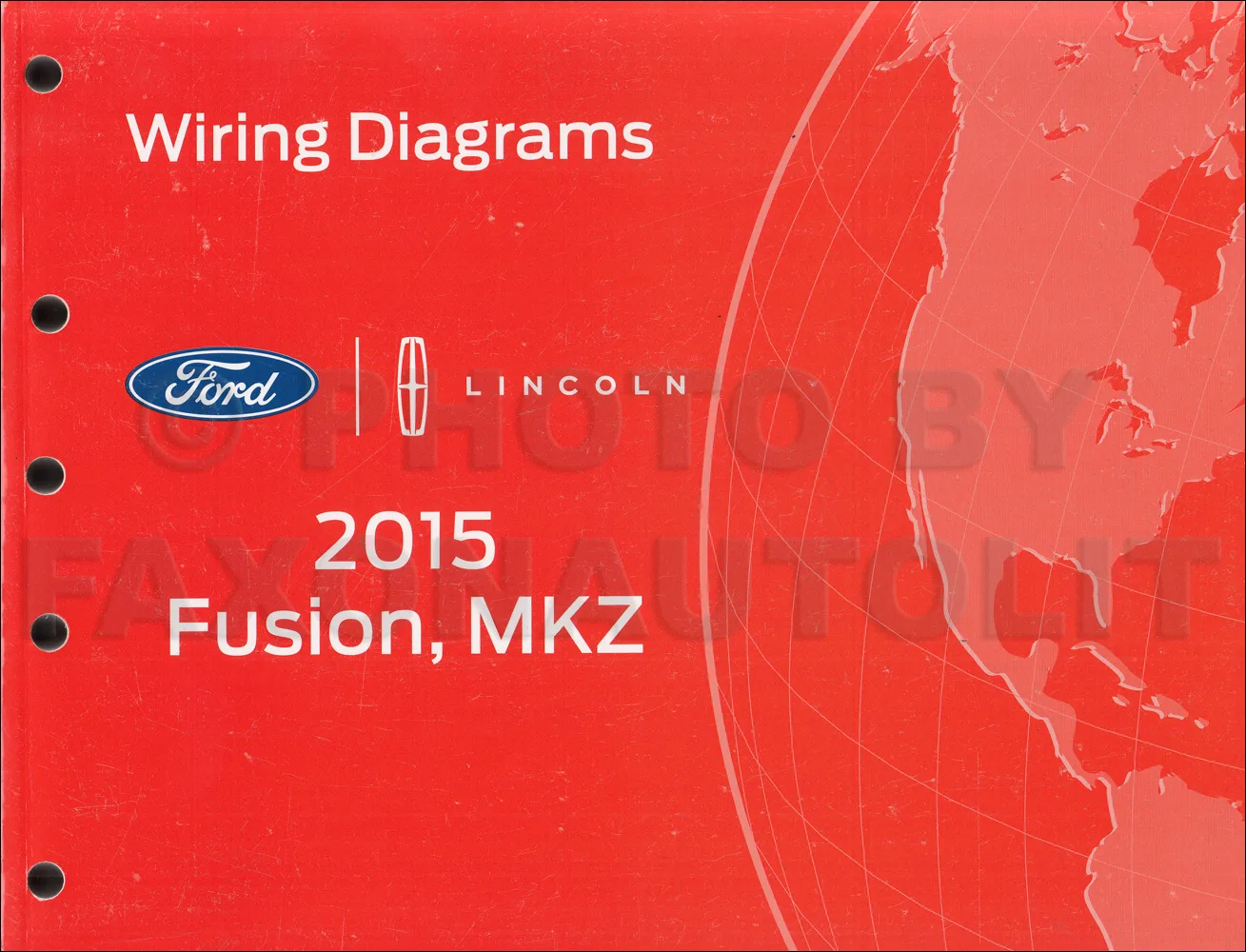 2015 Ford Fusion Lincoln Mkz Wiring Diagram Manual Original