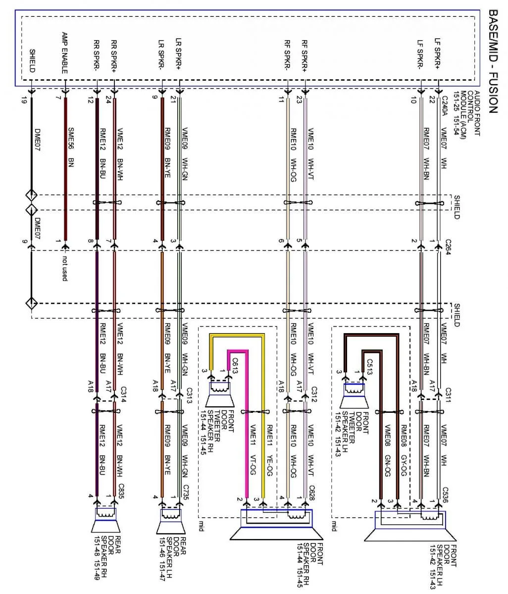 2017 Ford Fusion Stereo Wiring Diagram Wiring Diagram