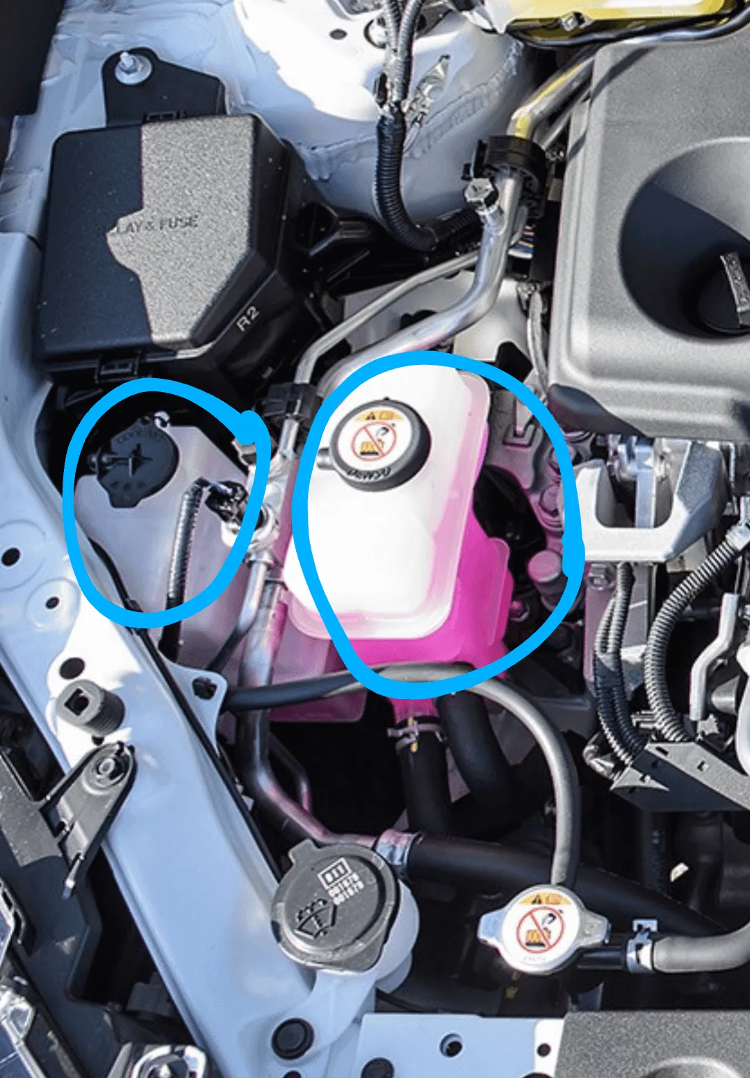 2021 Hybrid Topping Up Coolant Which Reservoir R Rav4Club