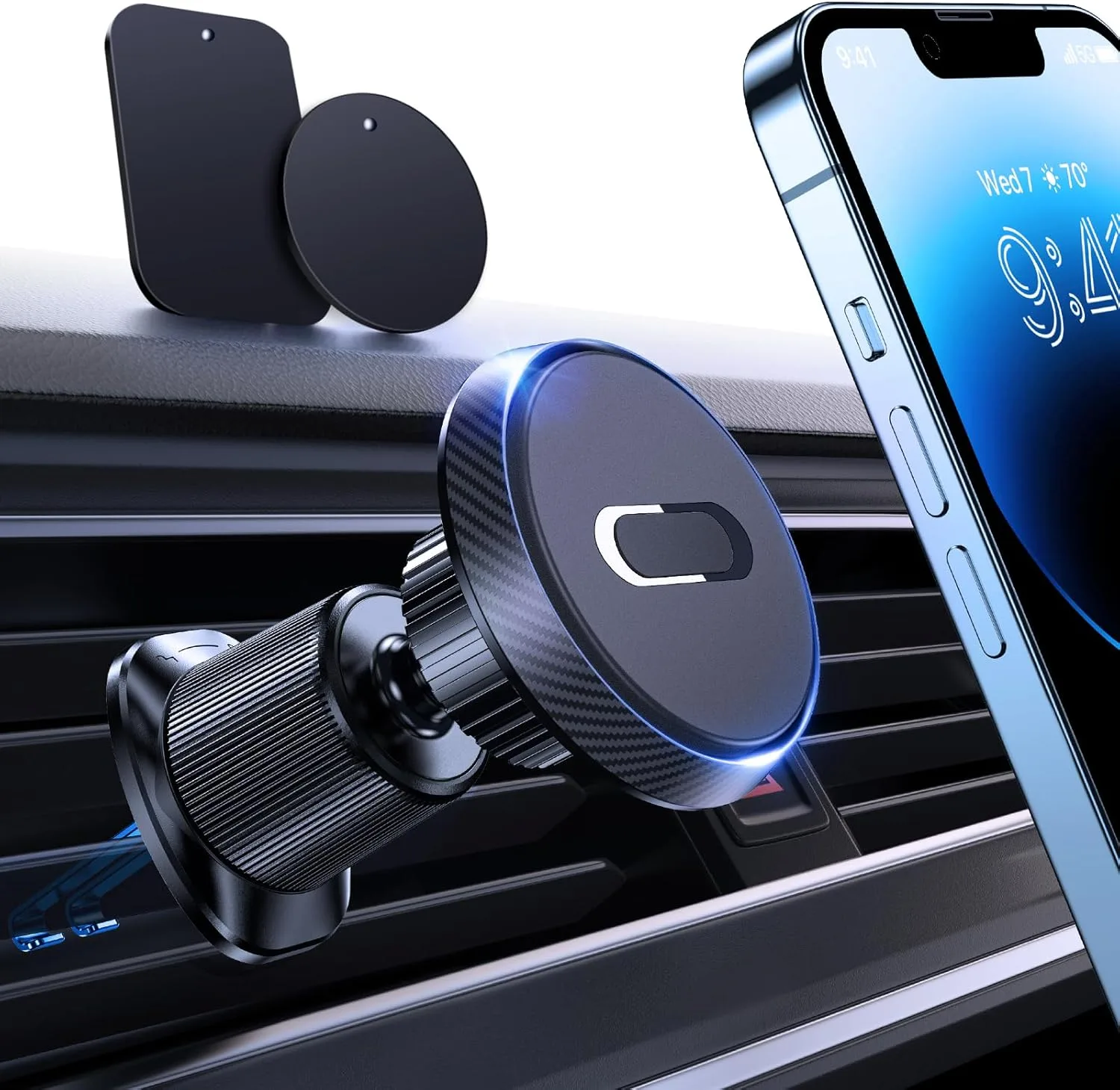 2024 Upgraded Miracase Universal Magnetic Car Phone Holder 2Nd Generation Vent Clip Strong