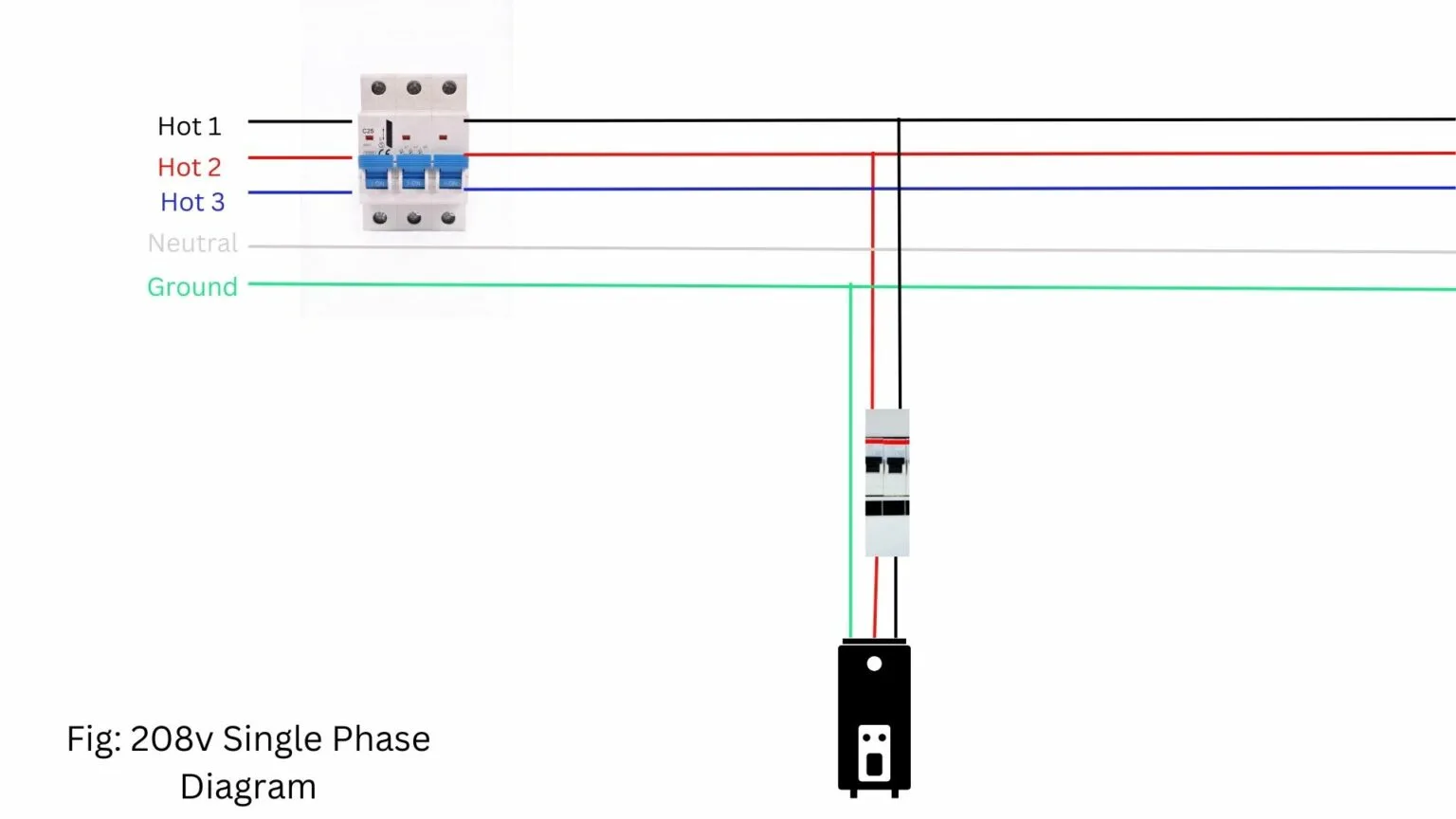 208 230V 60Hz 1Ph Wiring 208V 3 Phase Wiring