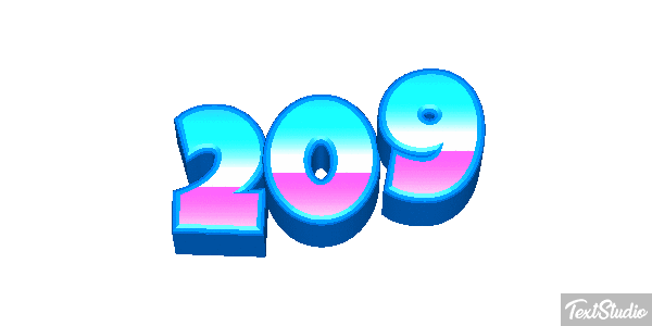 209 Number Animated Gif Logo Designs