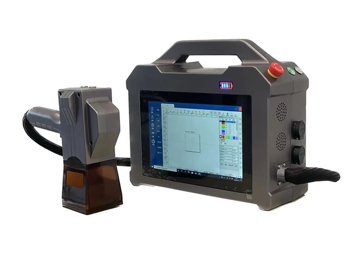 20W Portable Handheld Fiber Laser Engraver Marker Marking Machine Han S Laser