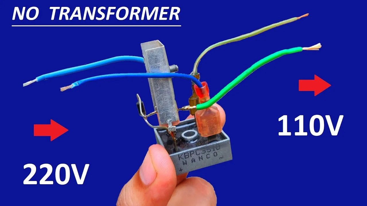 220V To 110V Converter Circuit Diagram