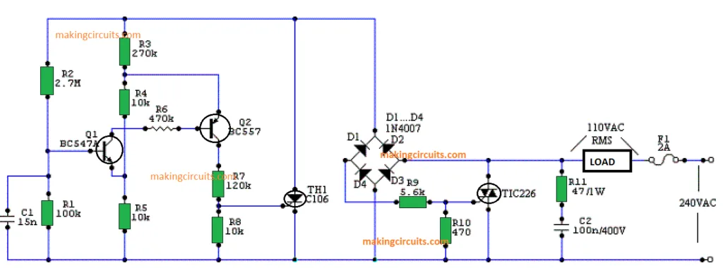 220V To 110V Wiring Diagram Wiring Diagram 110 Volts Diy Electronics Projects