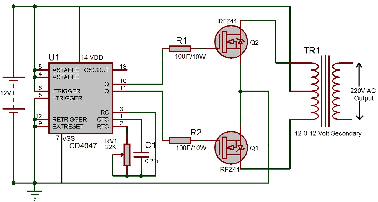 220Vac To 12Vdc Converter Circuit Diagram Without Transforme