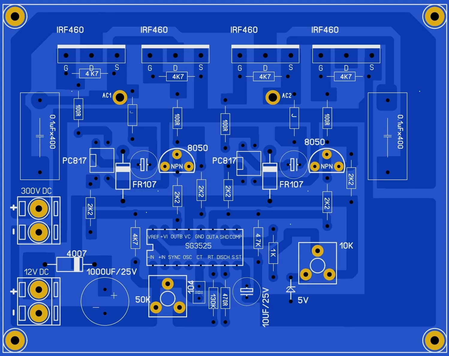 220Vdc To 220Vac Inverter Circuit Diagram
