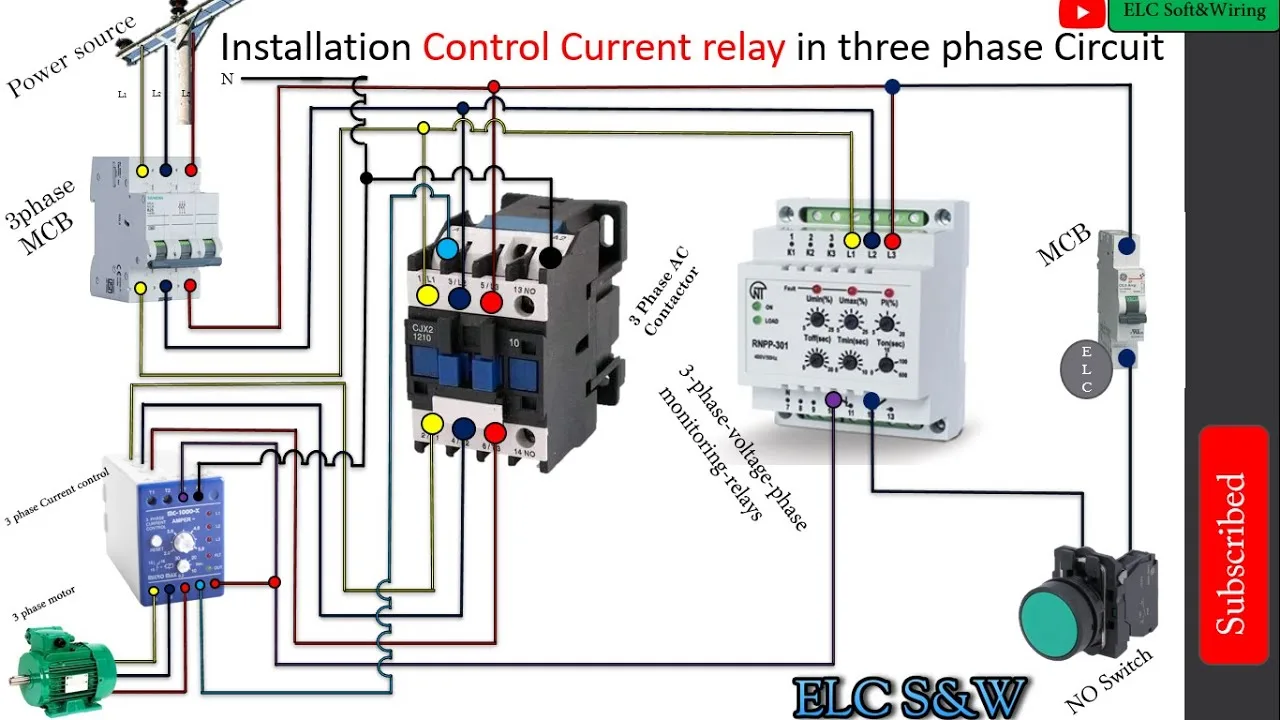 240 Single Phase Wiring Diagram Relay