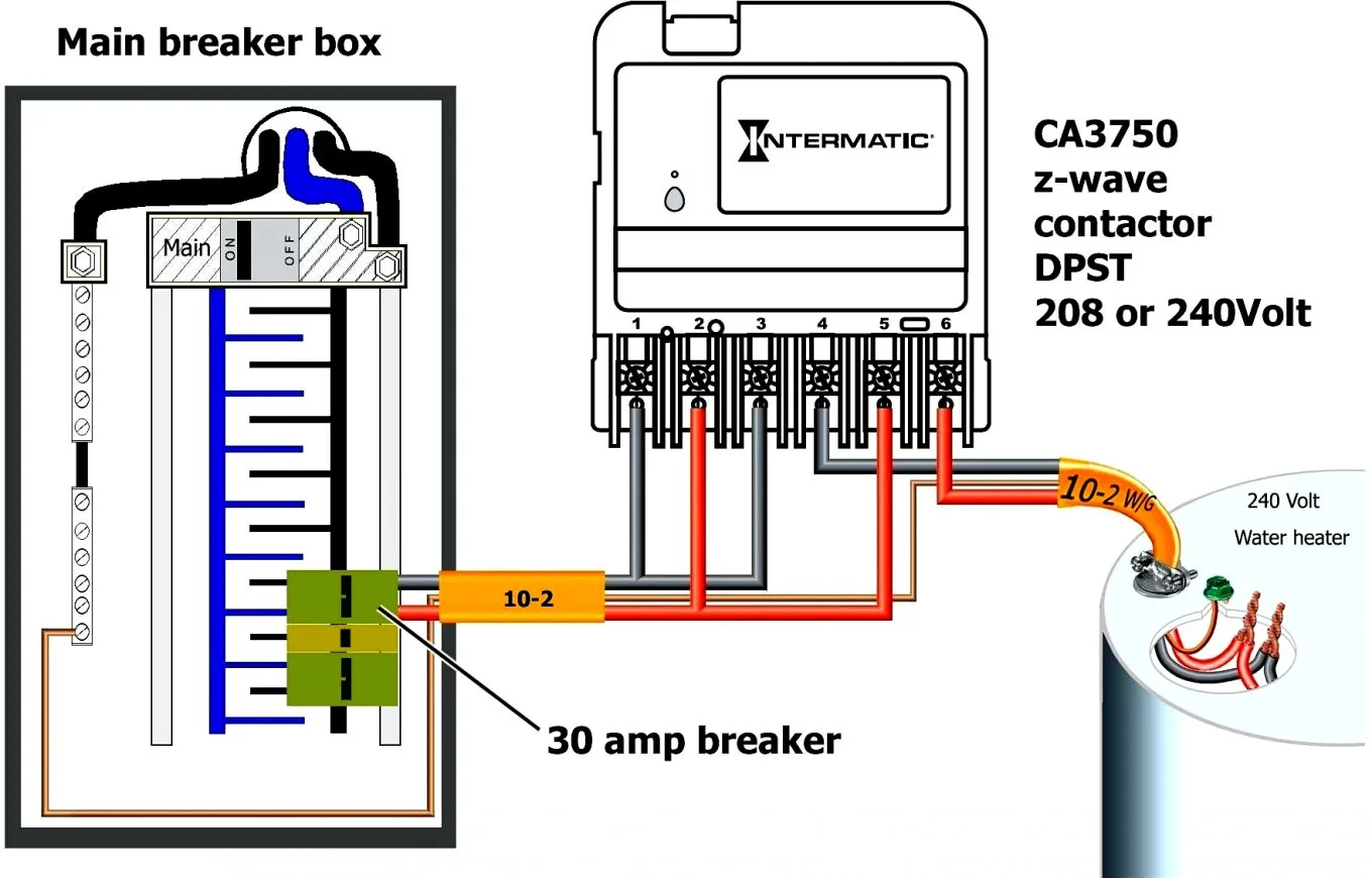 240V Electric Water Heater Wiring Diagram
