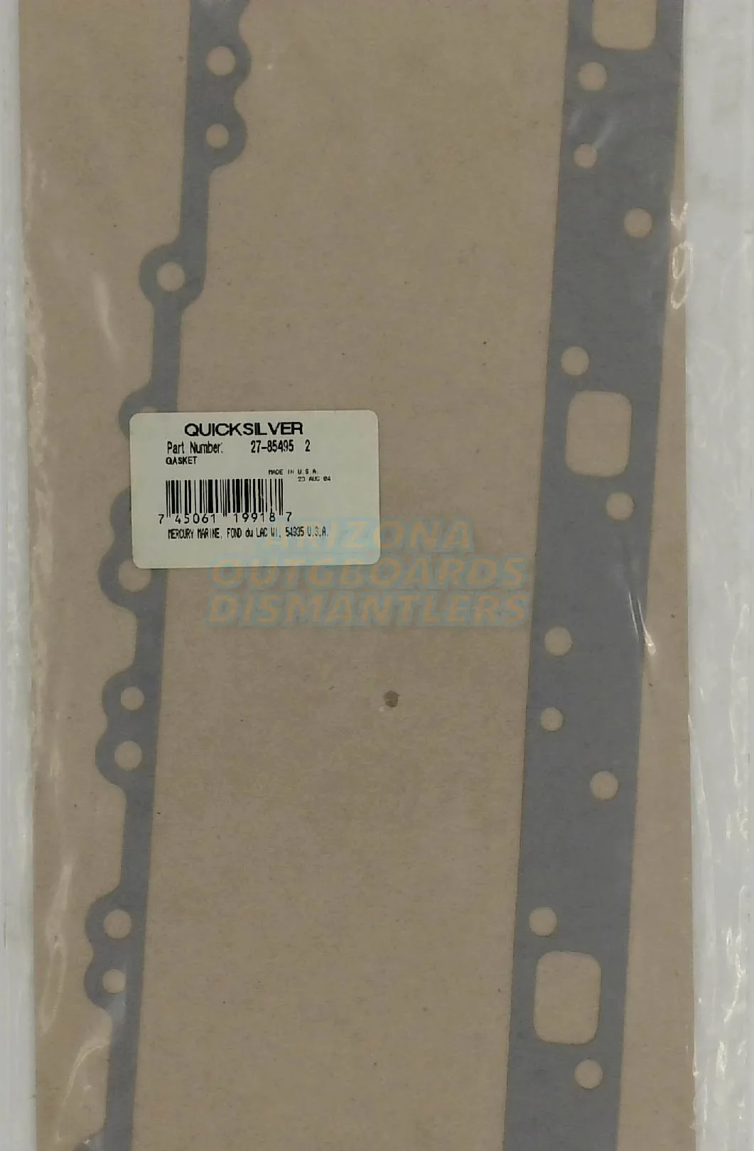 27 85495 2 Mercruiser Exhaust Cover Gasket Arizona Outboards