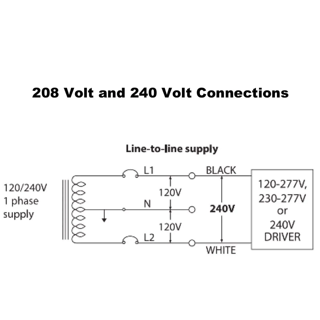 277V Lighting Wiring Diagram Wire A 277V Led Driver To 208V Line