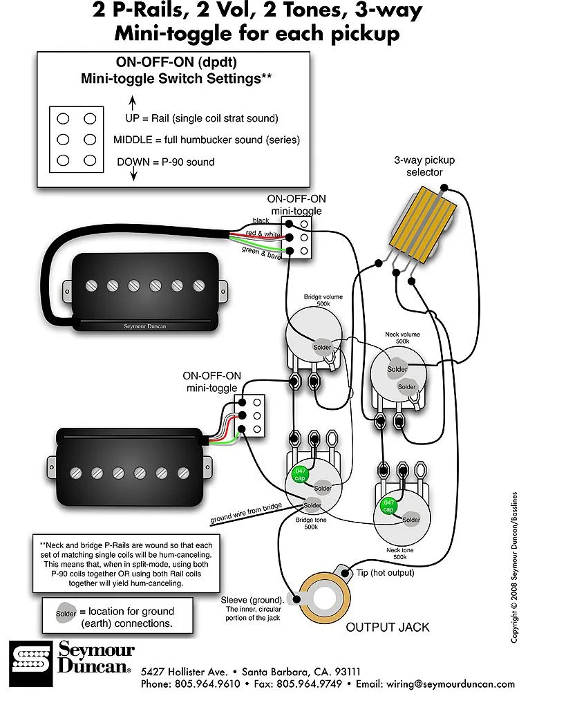 3 Humbucker Wiring Diagram One Volume One Tone Database Wiring Diagram Sample