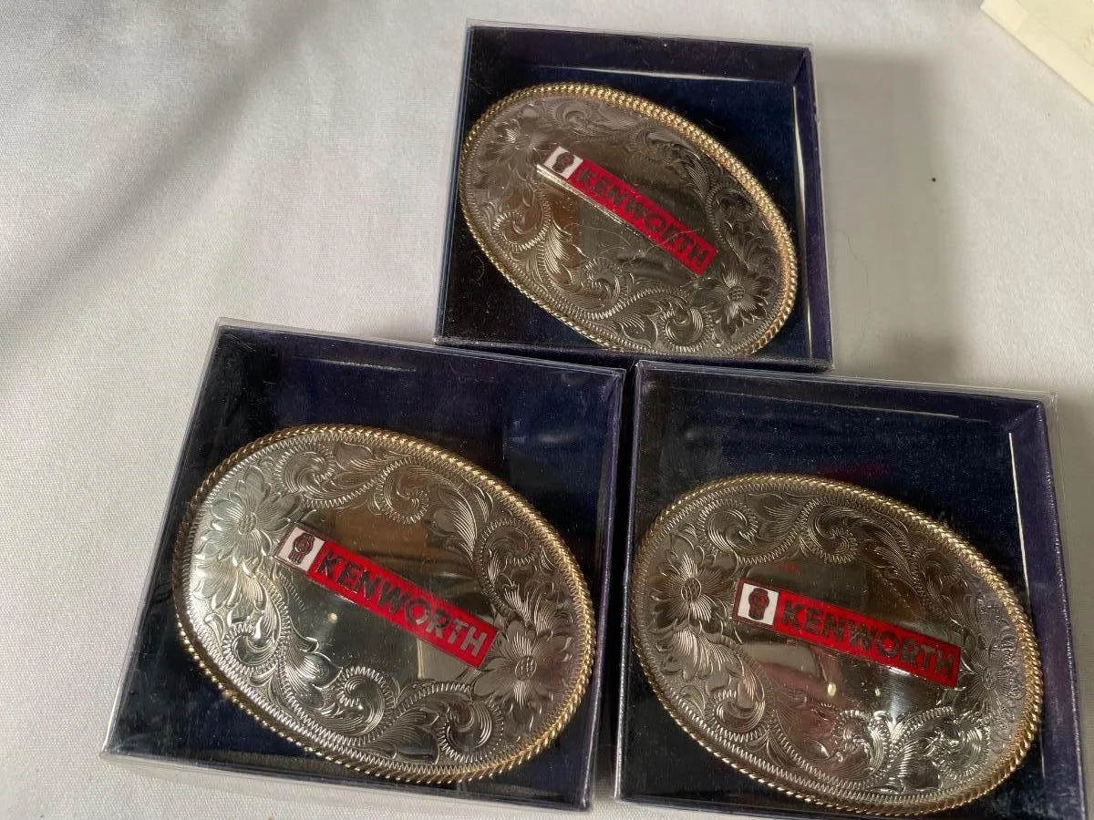 3 Kenworth Belt Buckles