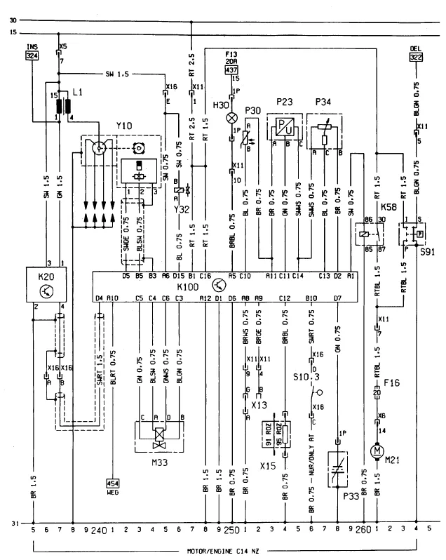 3 Opel Corsa B Wiring Diagram Wiring Diagrams Opel Corsa B 1993 2000 Service And Repair