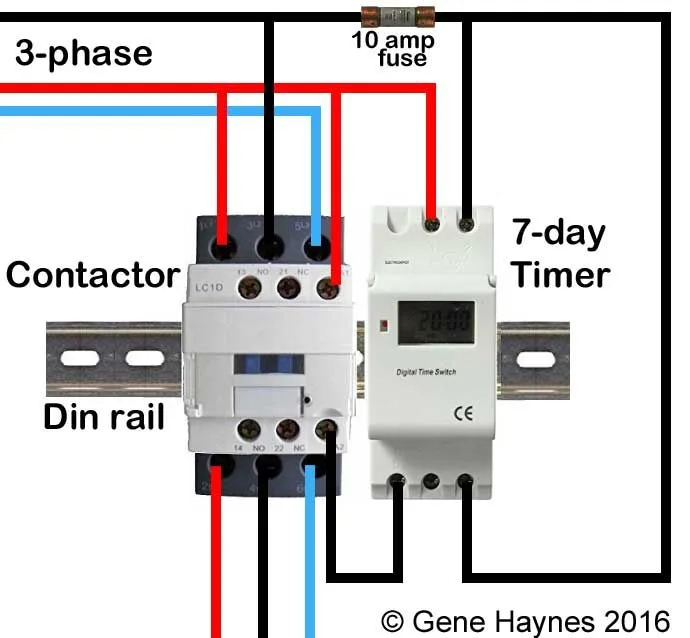 3 Phase Contactor Circuit Diagram 30 Amp Ac Contactor Wiring