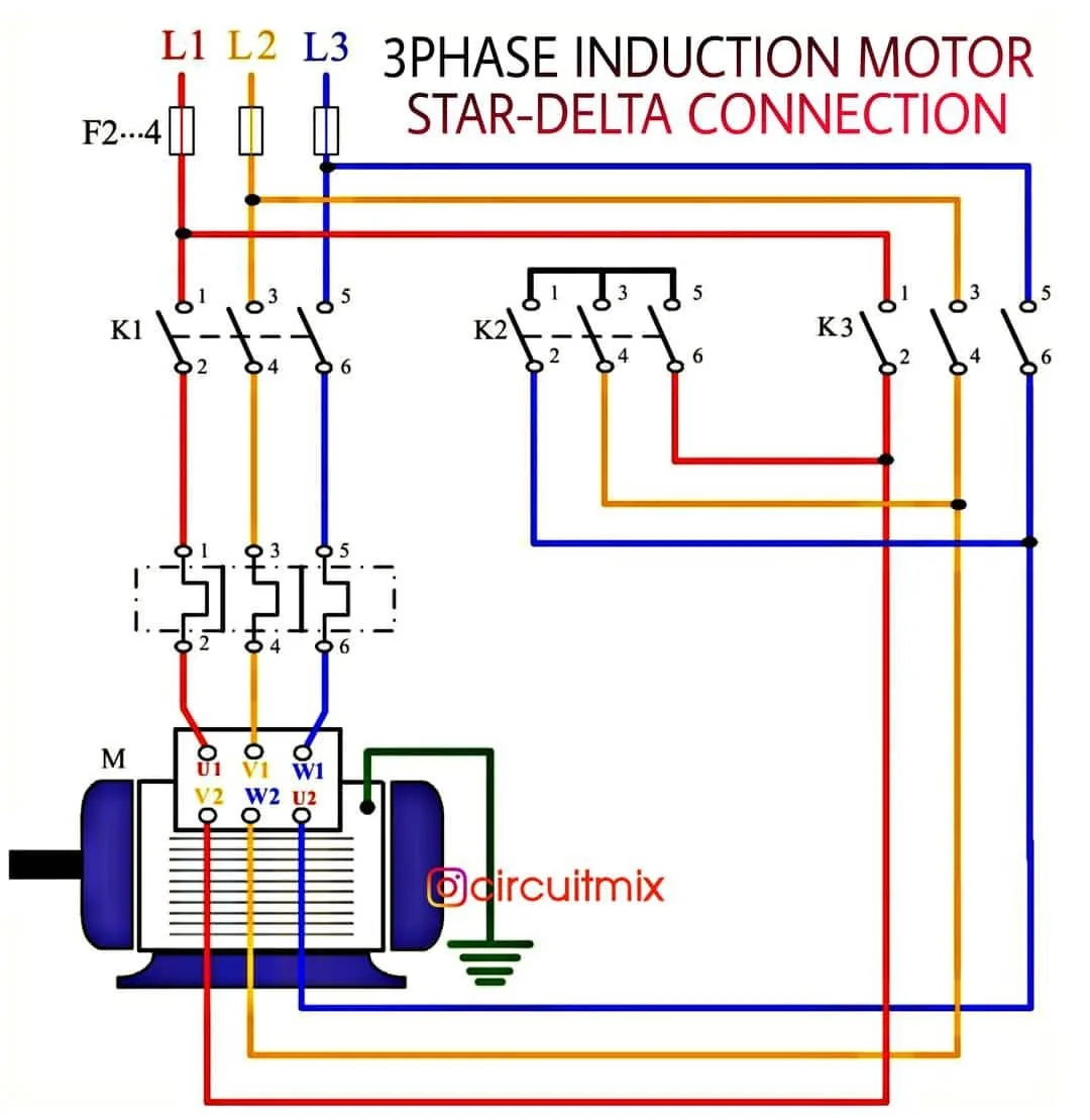 3 Phase Delta Motor Wiring Diagram