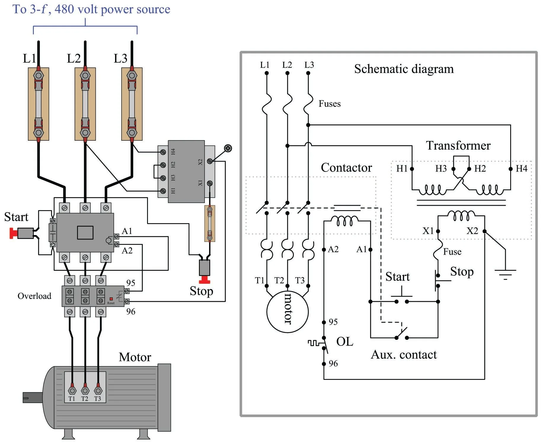 3 Phase Motor Control Circuit Diagram Pdf Wiring Diagram