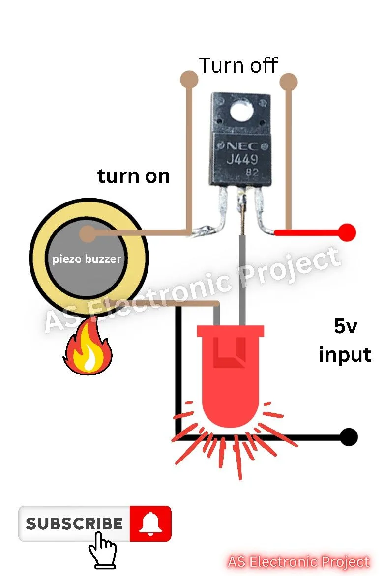 3 Pin Piezo Buzzer Circuit Diagram Artofit