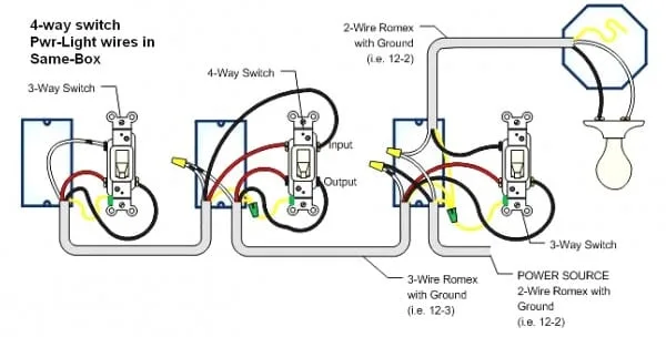 3 Way And 4 Way Switch Wiring Diagram