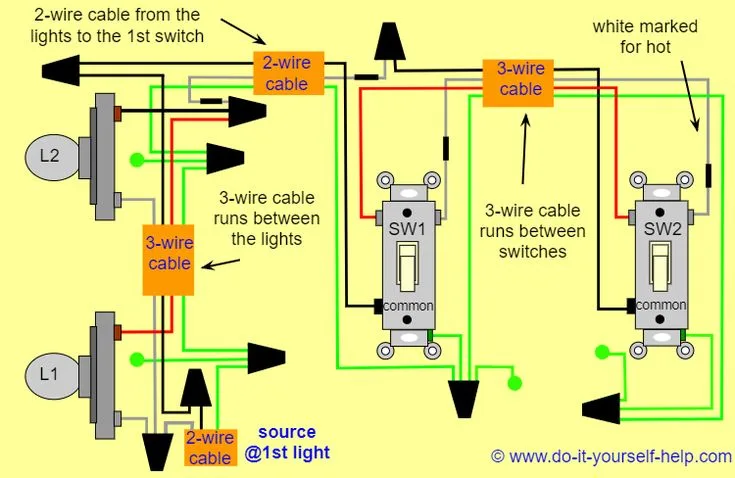 3 Way Switch Wiring Diagram