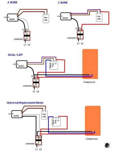3 Wire Condenser Fan Motor Wiring Diagram