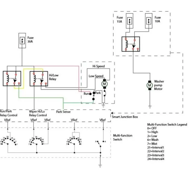 31 5 Wire Wiper Motor Wiring Diagram Dannecorrine