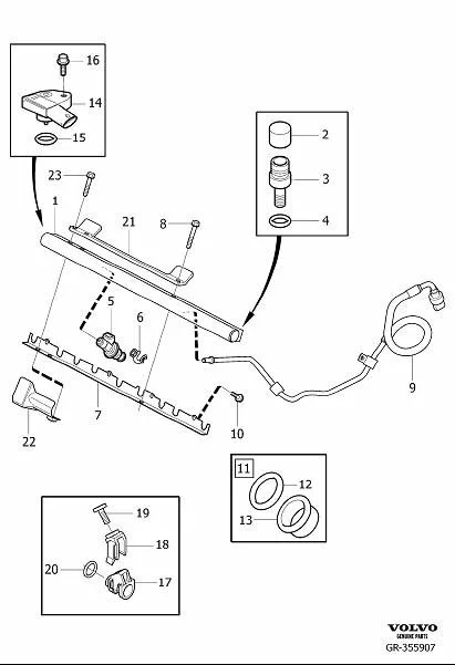 31272732 Volvo Fuel Pressure Sensor Volvo Parts Webstore Oak Park Il