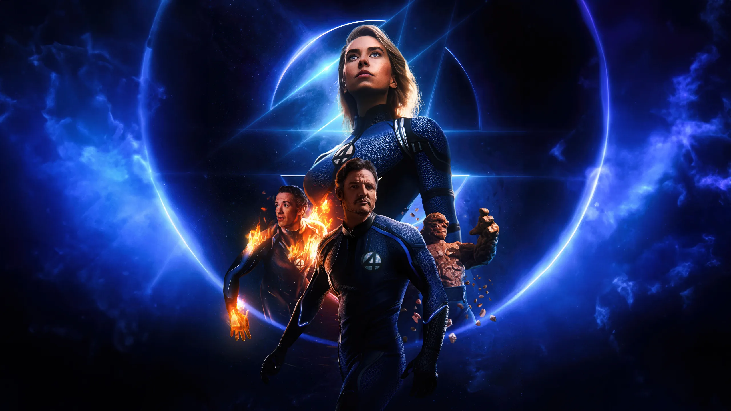 3449X1600 Resolution The Fantastic Four 2025 Movie Concept Poster 3449X1600 Resolution Wallpaper