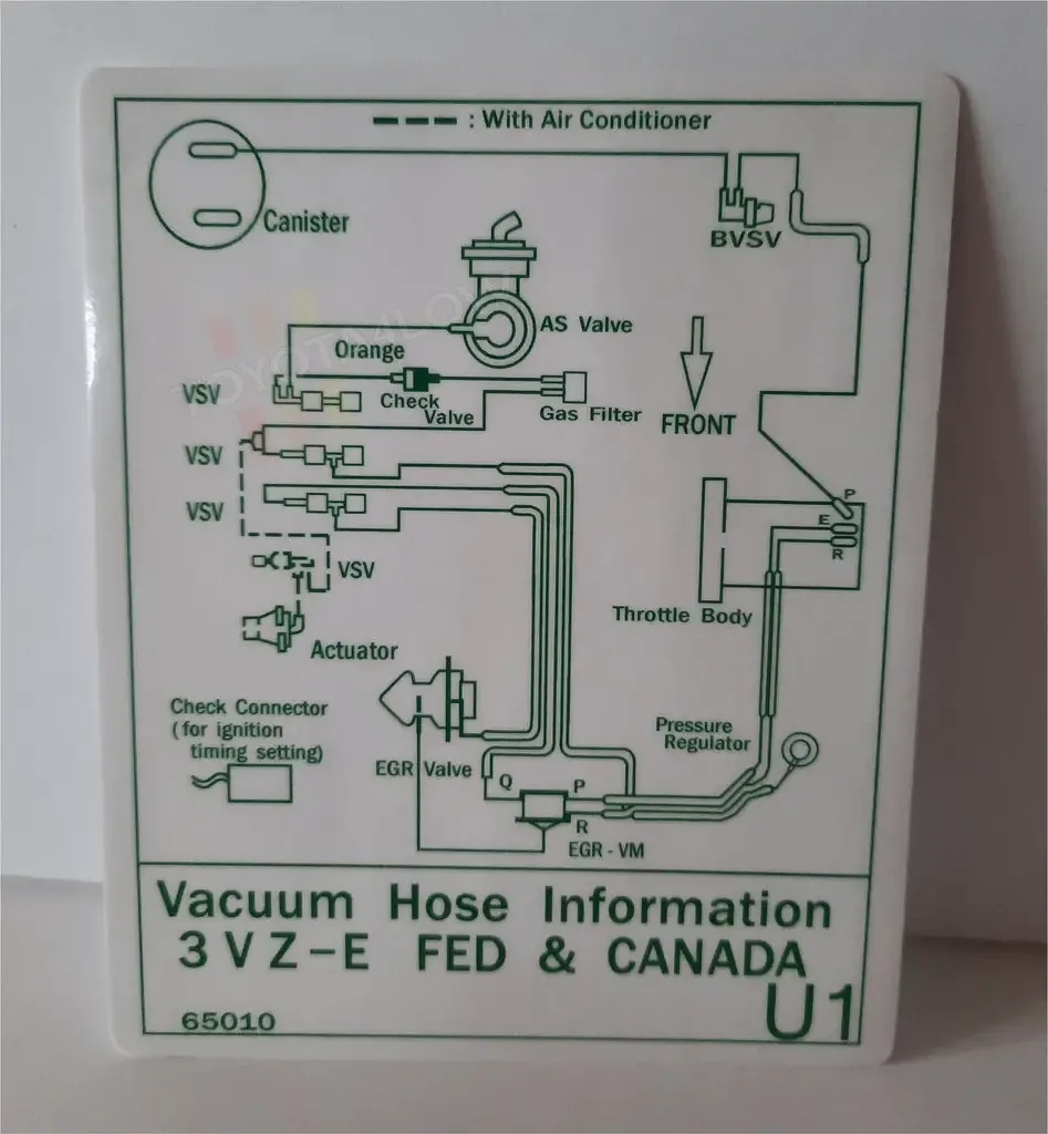 3Vze Toyota 3 0 V6 Vacuum Diagram Diagraminfo
