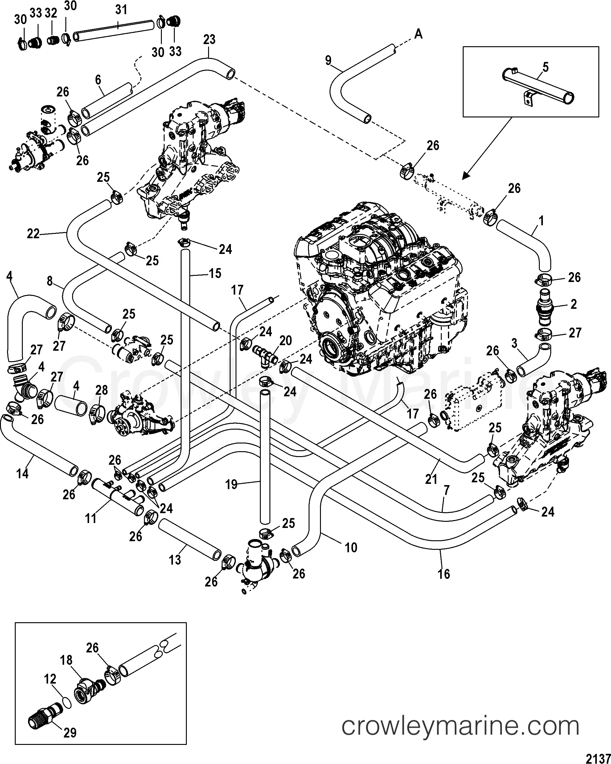 4 3 Mercruiser Engine Diagram Lubrication System Mercury Mer