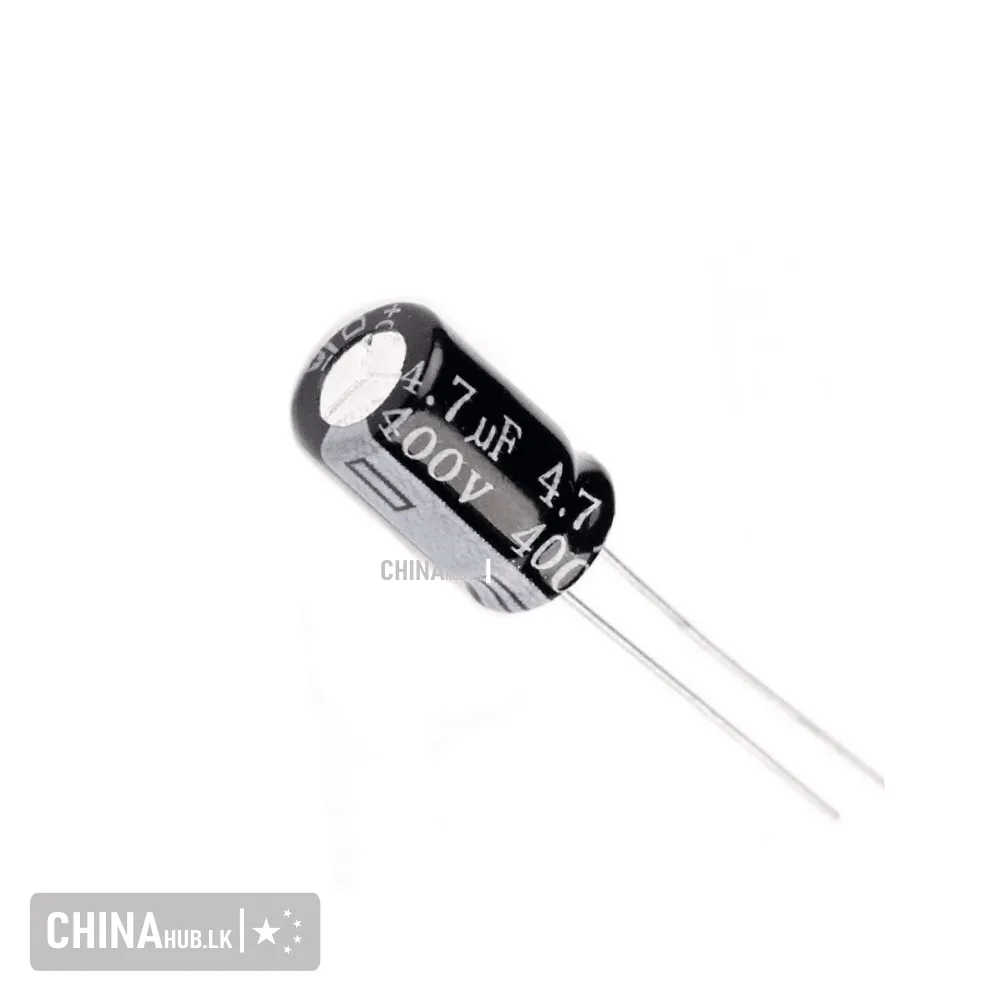 4 7Uf 400V Electrolytic Capacitor 5 Pcs Pack