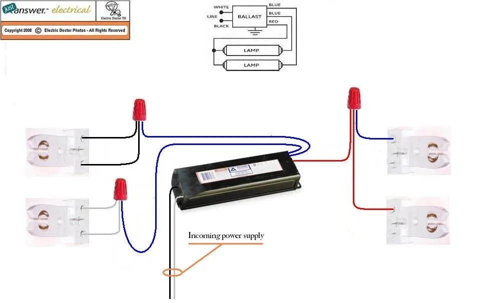 4 Light Ballast Wiring Diagram Parallel