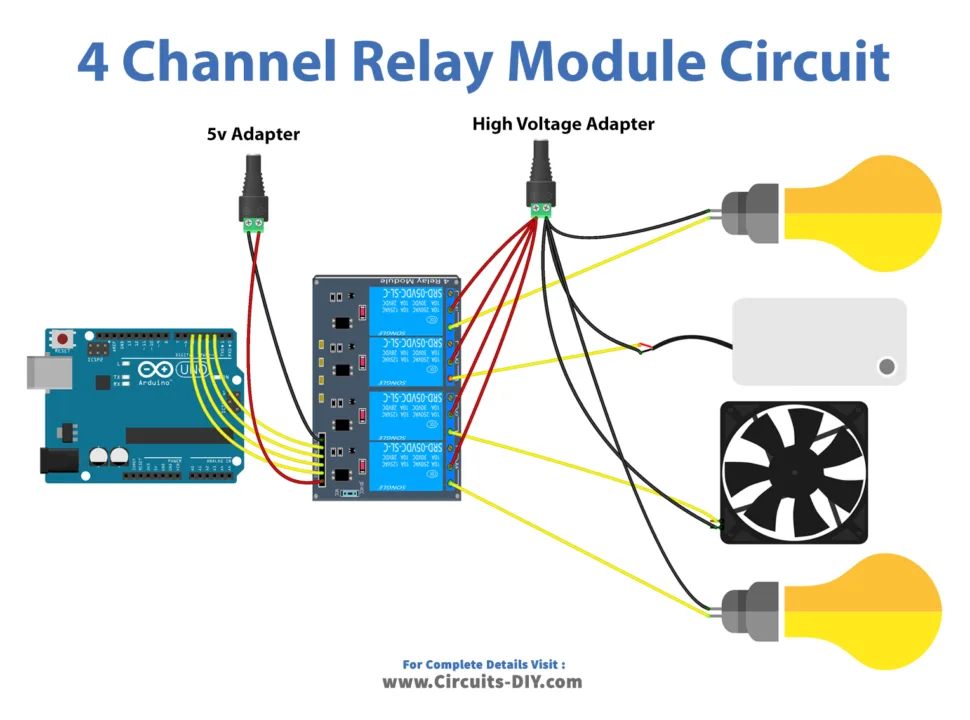 4 Relay Module Schematics Arduino 4 Channel Relay