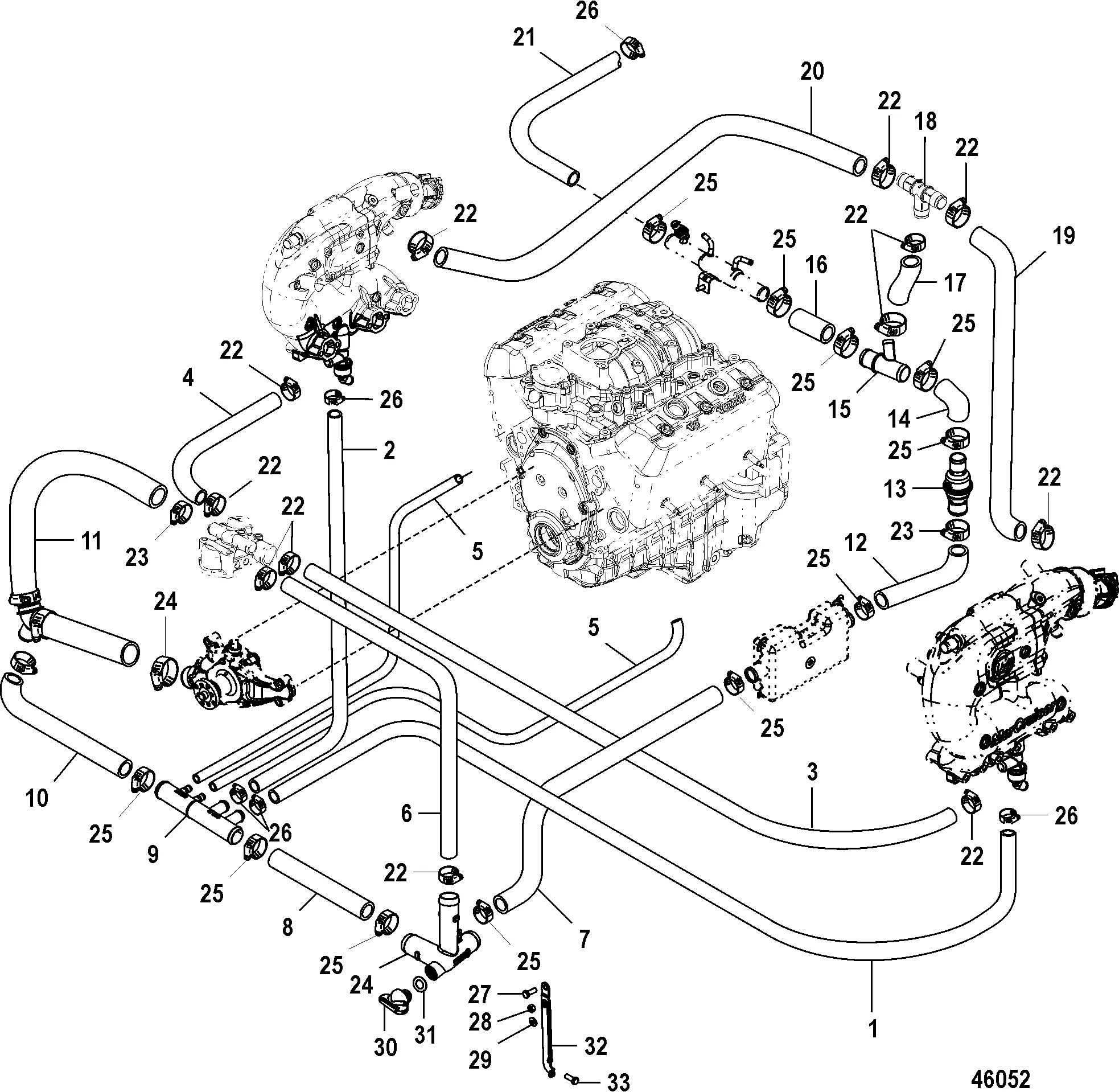 43 Mercruiser Engine Parts Diagram