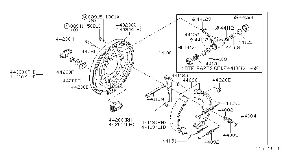 44030 32200 Genuine Nissan 4403032200 Link Extension