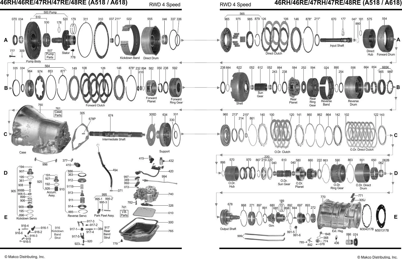 48Re Valve Body Diagram 48Re Valve Body Diagram