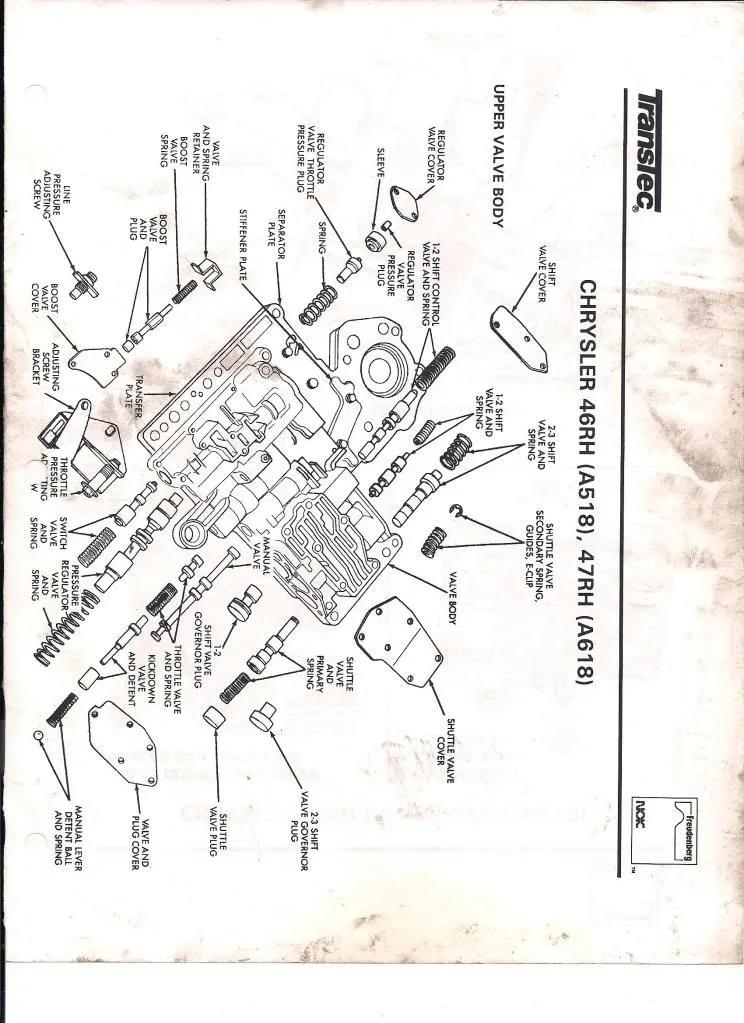 48Re Valve Body Diagram