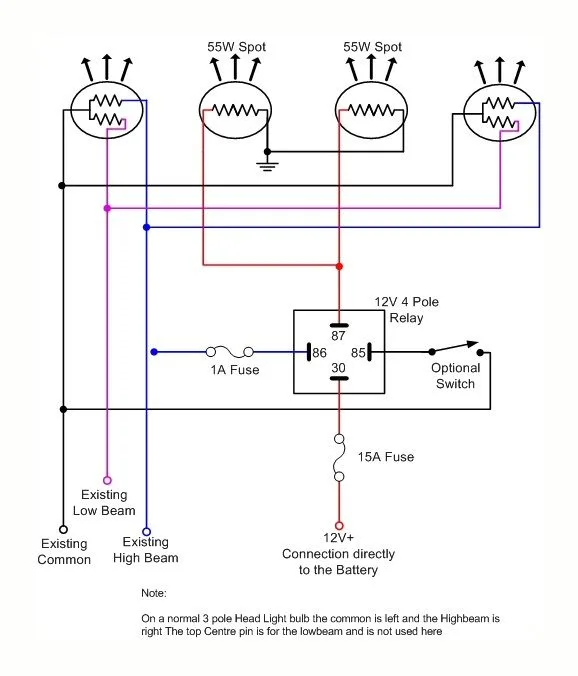 4X4 Spotlight Wiring Diagram