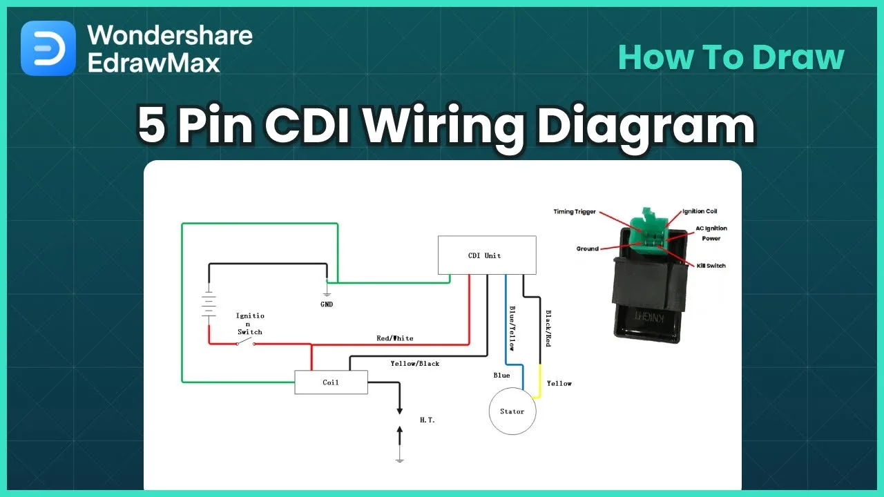 5 Pin Cdi Wiring Diagram Color Code Atv Cdi 50Cc Scooter 110