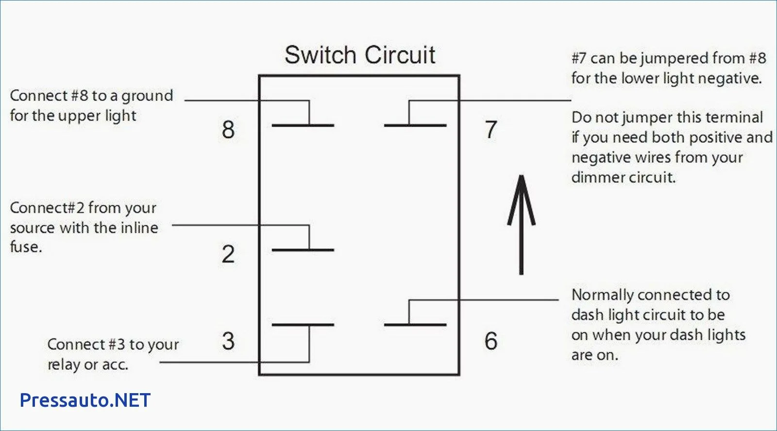 5 Pin Lighted Rocker Switch Wiring Diagram Switch Rocker Wir