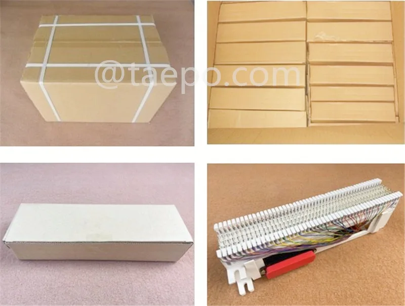 50 Pairs S 66M Wiring Phone Punch Down Block With 1 Female 50 Pin Rj21 Connection