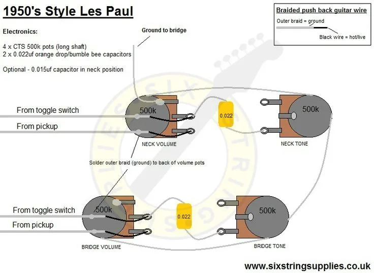 50 S Les Paul Wiring Custom Electric Guitars Wire Guitar Pickups