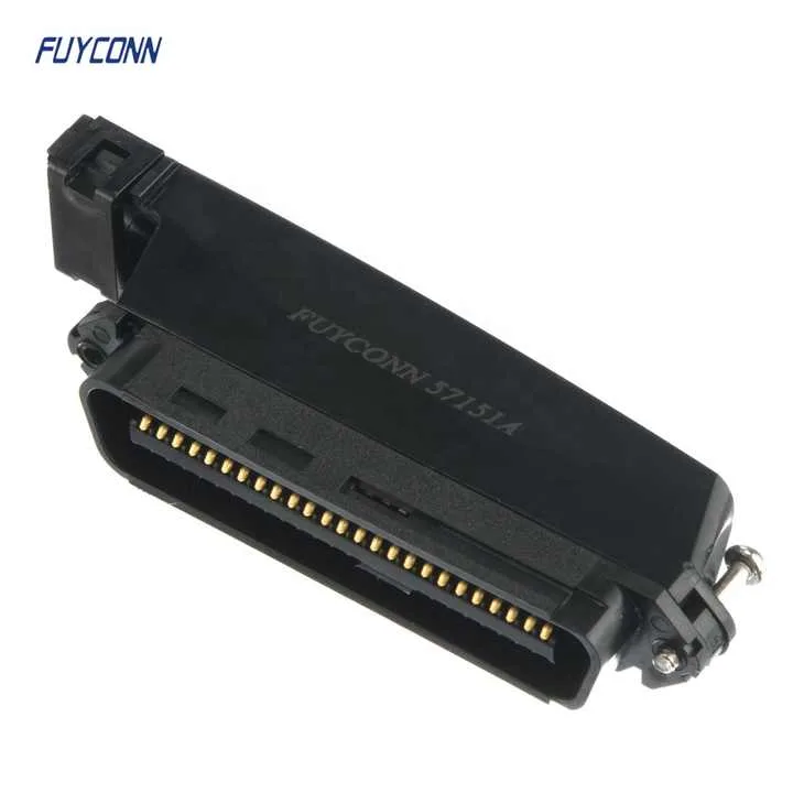 50Pin Rj21 Connector Kit Telco I O Male Plug 90 Degree