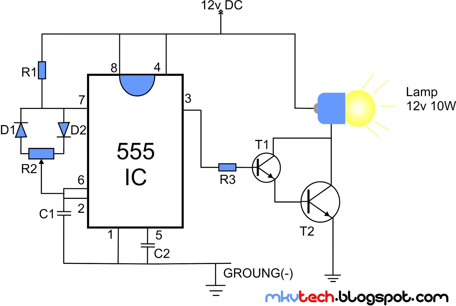 555 Timer Circuit Diagrams Wiring Diagram Image