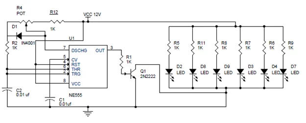 555 Timer Wiring Diagrams