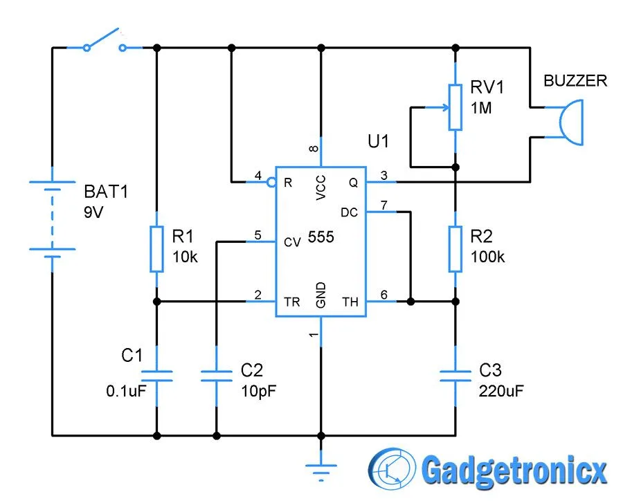 555 Timer Wiring Diagrams