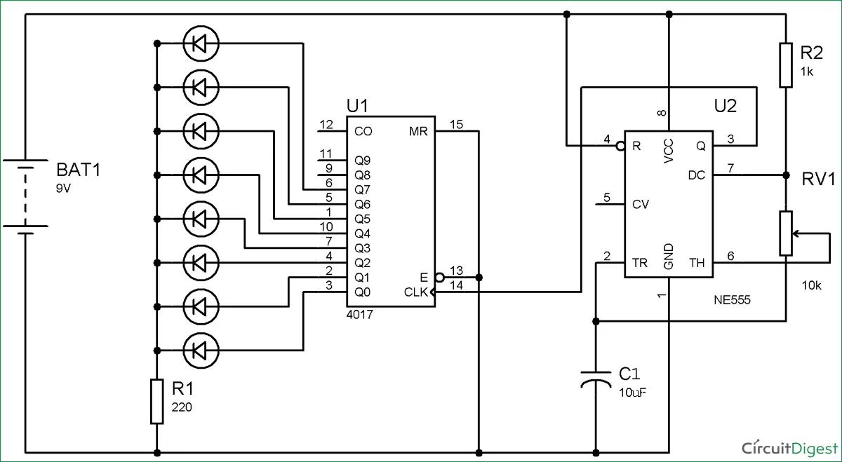 555 Timer Wiring Diagrams